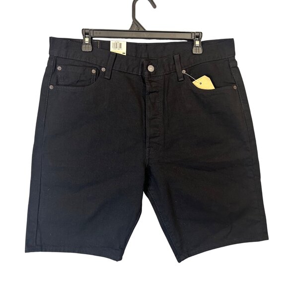 NEW Levis Mens 501 Shorts Black Size 36 Stretch NWT - Picture 1 of 13